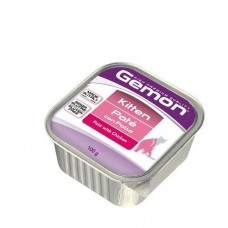 GEMON KITTEN CAT 100G-ПАСТЕТ С ПИЛЕШКО ,ПОДРАСТВАЩИ /КОТКА / Терин